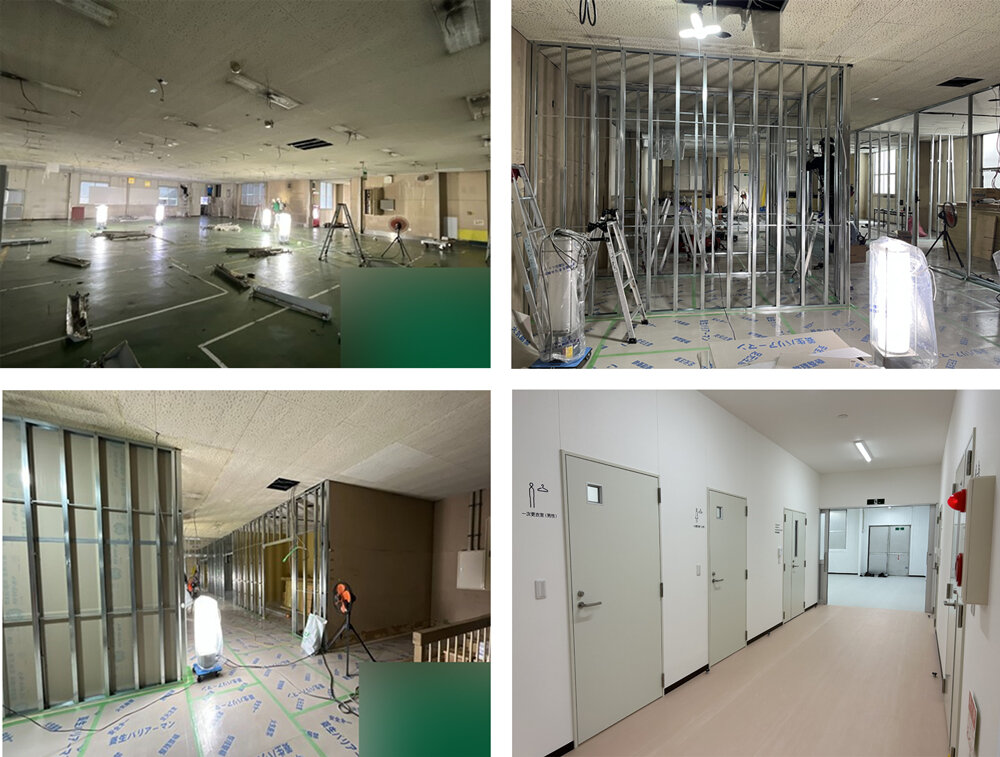 医薬品製造工場の設計建築。<br>既存建屋の大規模改修事例<br>−GMP基準に準じたクリーンルームも施工−