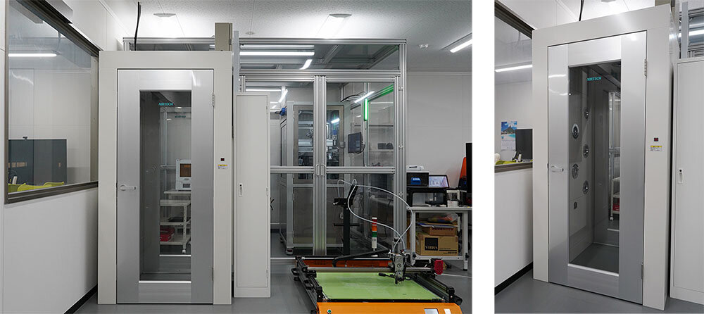 異物混入対策を徹底した<br>高清浄度クラスの小型クリーンブース導入