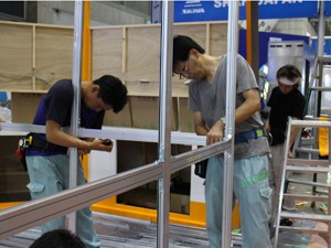 クリーンブースの設営