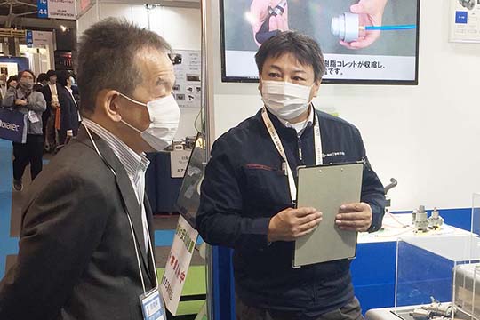 MECT2021(メカトロテックジャパン2021)商談の様子