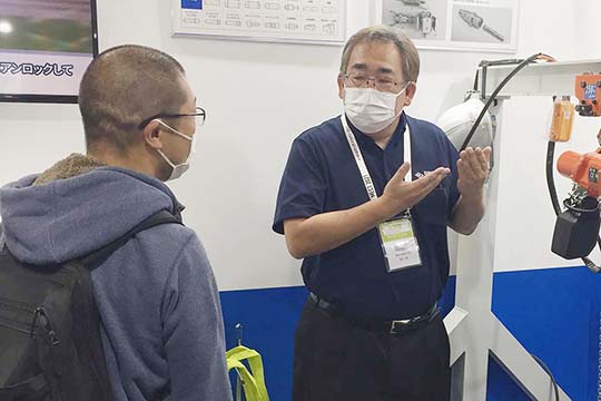 MECT2021(メカトロテックジャパン2021)商談の様子