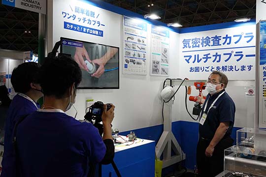 MECT2021(メカトロテックジャパン2021)商談の様子