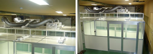 成形工程における異物付着防止にクリーン化！